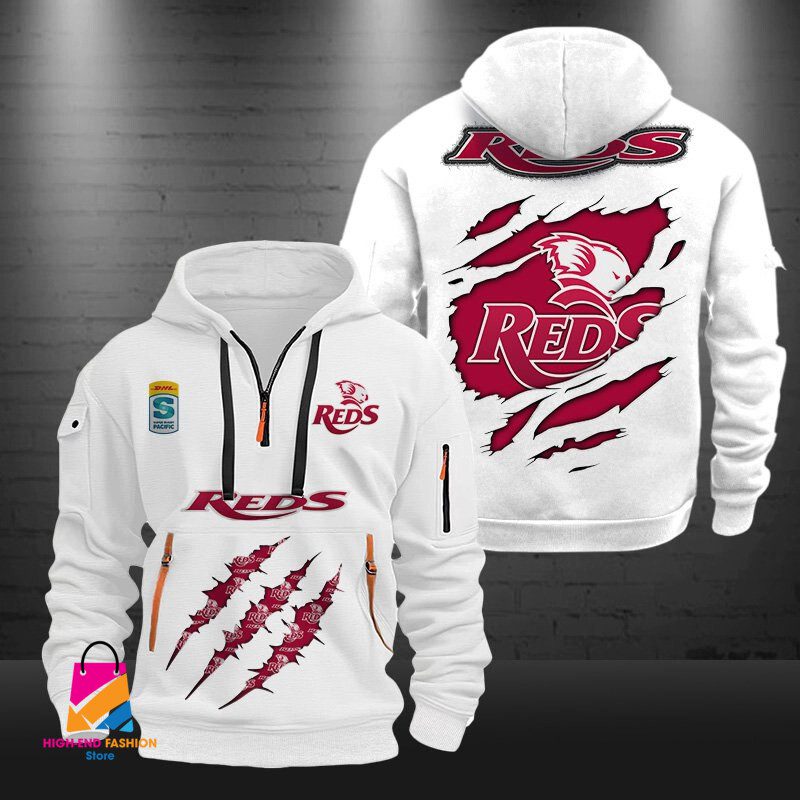 Auspiritmerch Queensland Reds Sports Hoodie Zipper Gift For Fans Auspiritmerch Queensland Reds Sports Hoodie Zipper Gift For Fans