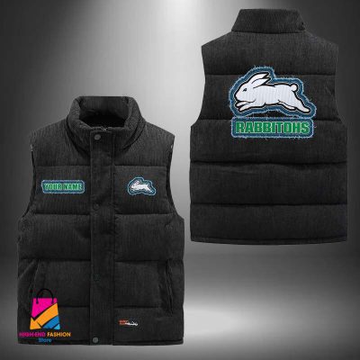 NRL South Sydney Rabbitohs Personalized Style Sleeveless Puffer Jacket Gift For Fans