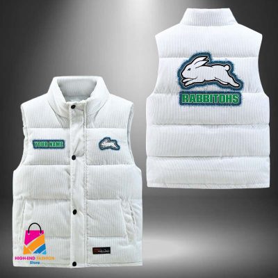 NRL South Sydney Rabbitohs Personalized Style Sleeveless Puffer Jacket Gift For Fans