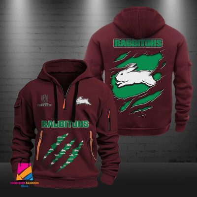 NRL South Sydney Rabbitohs Half-zip Hoodie Gift For Fans