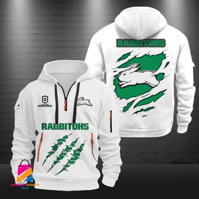 NRL South Sydney Rabbitohs Half-zip Hoodie Gift For Fans
