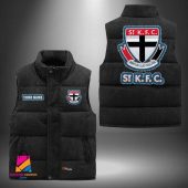 AFL St Kilda Football Personalized Style Sleeveless Puffer Jacket Gift For Fans