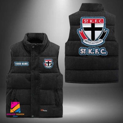 AFL St Kilda Football Personalized Style Sleeveless Puffer Jacket Gift For Fans