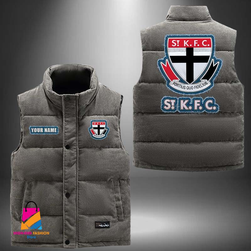 AFL St Kilda Football Personalized Style Sleeveless Puffer Jacket Gift For Fans AFL St Kilda Football Personalized Style Sleeveless Puffer Jacket Gift For Fans