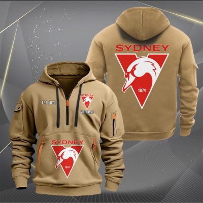 AFL Sydney Swans Personalized Half-zip Hoodie Gift For Fans