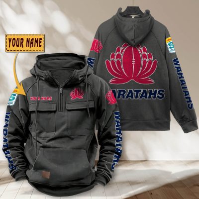Super Rugby Waratahs Personalized Half-zip Hoodie Gift For Fans