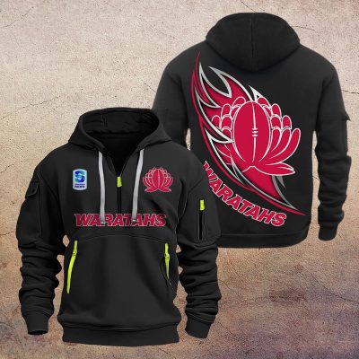 Super Rugby Waratahs Half-zip Hoodie Gift For Fans