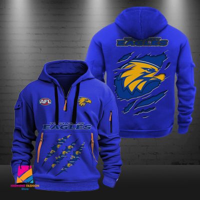 AFL West Coast Eagles Half-zip Hoodie Gift For Fans