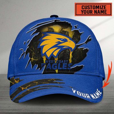 AFL West Coast Eagles Sports Custom Name Classic Cap Gift For Fans