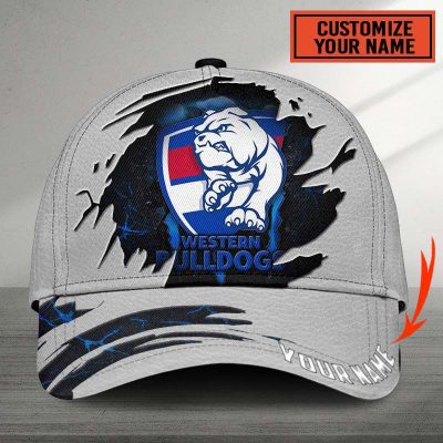 AFL Western Bulldogs Sports Custom Name Classic Cap Gift For Fans