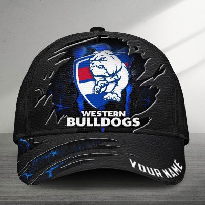 AFL Western Bulldogs Sports Custom Name Classic Cap Gift For Fans