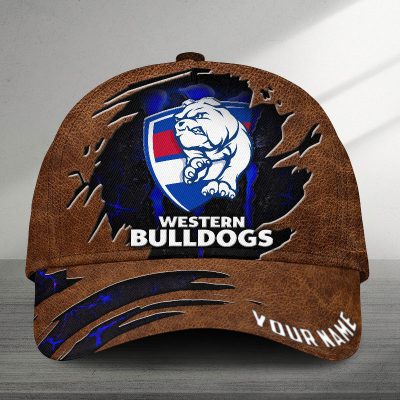AFL Western Bulldogs Sports Custom Name Classic Cap Gift For Fans
