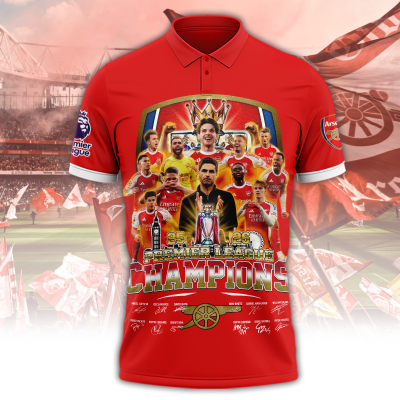 Arsenal 2026 4th Champions Polo Football Fan Gift