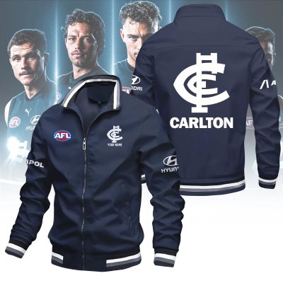 AFL Carlton Blues Custom Name Lapel Jacket