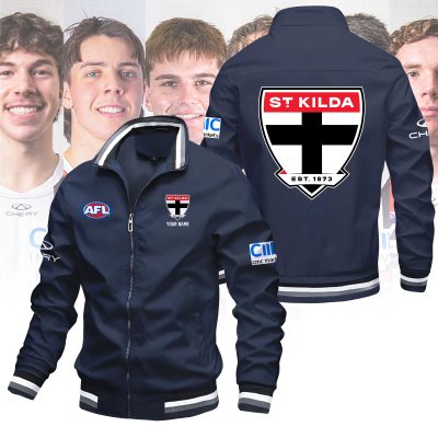 AFL St Kilda Saints Custom Name Lapel Jacket