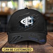 AFL Carlton Blues Sports Custom Name Classic Cap Gift For Fans