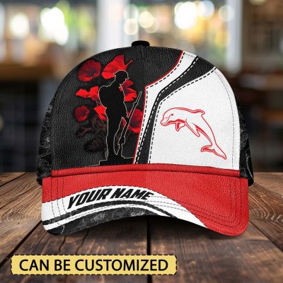 NRL Dolphins x Anzac Day Custom Name Classic Cap Gift For Fans