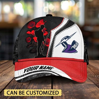 NRL Melbourne Storm x Anzac Day Custom Name Classic Cap Gift For Fans