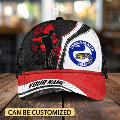 NRL Parramatta Eels x Anzac Day Custom Name Classic Cap Gift For Fans