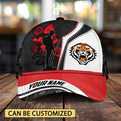 NRL Wests Tigers x Anzac Day Custom Name Classic Cap Gift For Fans