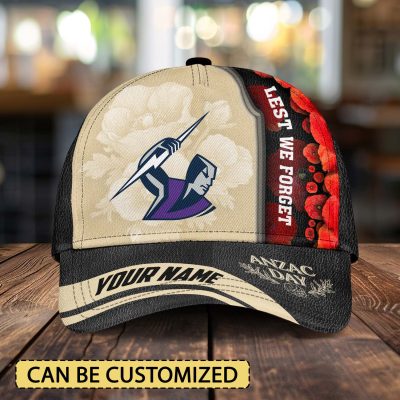 NRL Melbourne Storm x Anzac Day Custom Name Classic Cap Gift For Fans
