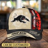 NRL Penrith Panthers x Anzac Day Custom Name Classic Cap Gift For Fans