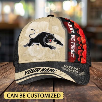 NRL Penrith Panthers x Anzac Day Custom Name Classic Cap Gift For Fans