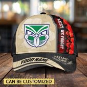 NRL New Zealand Warriors x Anzac Day Custom Name Classic Cap Gift For Fans