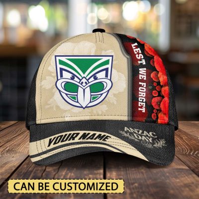 NRL New Zealand Warriors x Anzac Day Custom Name Classic Cap Gift For Fans
