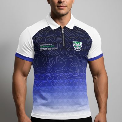 NRL New Zealand Warriors Personalized Zip Polo Shirt Gift For Fans