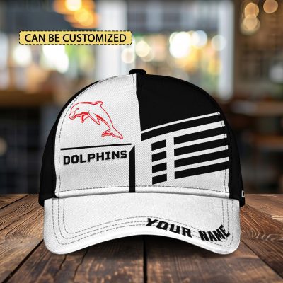 NRL Dolphins Custom Name Classic Cap Gift For Fans