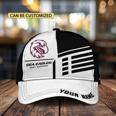 NRL Manly Warringah Sea Eagles Custom Name Classic Cap Gift For Fans