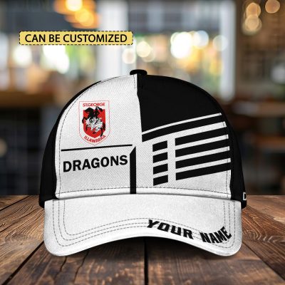 NRL St. George Illawarra Dragons Custom Name Classic Cap Gift For Fans