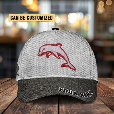 NRL Dolphins Custom Name Classic Cap Gift For Fans