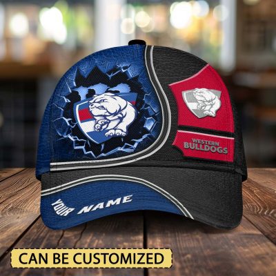 AFL Western Bulldogs Sports Custom Name Classic Cap Gift For Fans