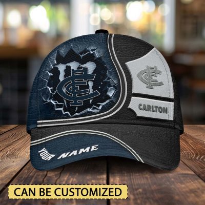 AFL Carlton Blues Sports Custom Name Classic Cap Gift For Fans