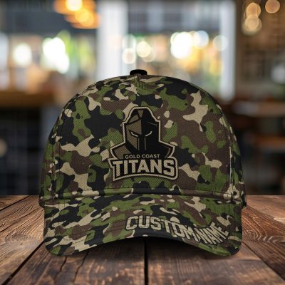 NRL Gold Coast Titans Custom Name Classic Cap Gift For Fans