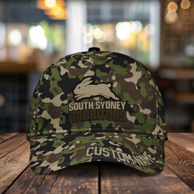 NRL South Sydney Rabbitohs Custom Name Classic Cap Gift For Fans