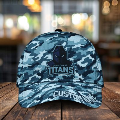 NRL Gold Coast Titans Custom Name Classic Cap Gift For Fans
