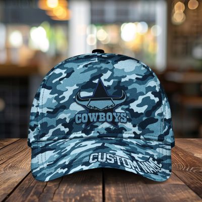 NRL North Queensland Cowboys Custom Name Classic Cap Gift For Fans