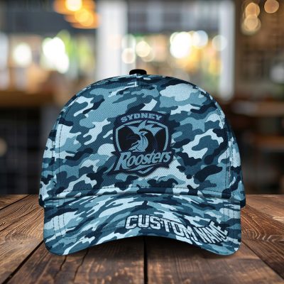 NRL Sydney Roosters Custom Name Classic Cap Gift For Fans