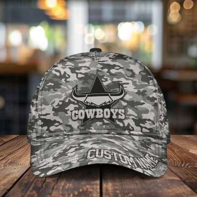 NRL North Queensland Cowboys Custom Name Classic Cap Gift For Fans