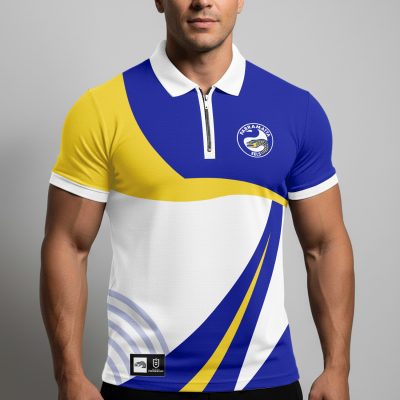 NRL Parramatta Eels Personalized Zip Polo Shirt Gift For Fans