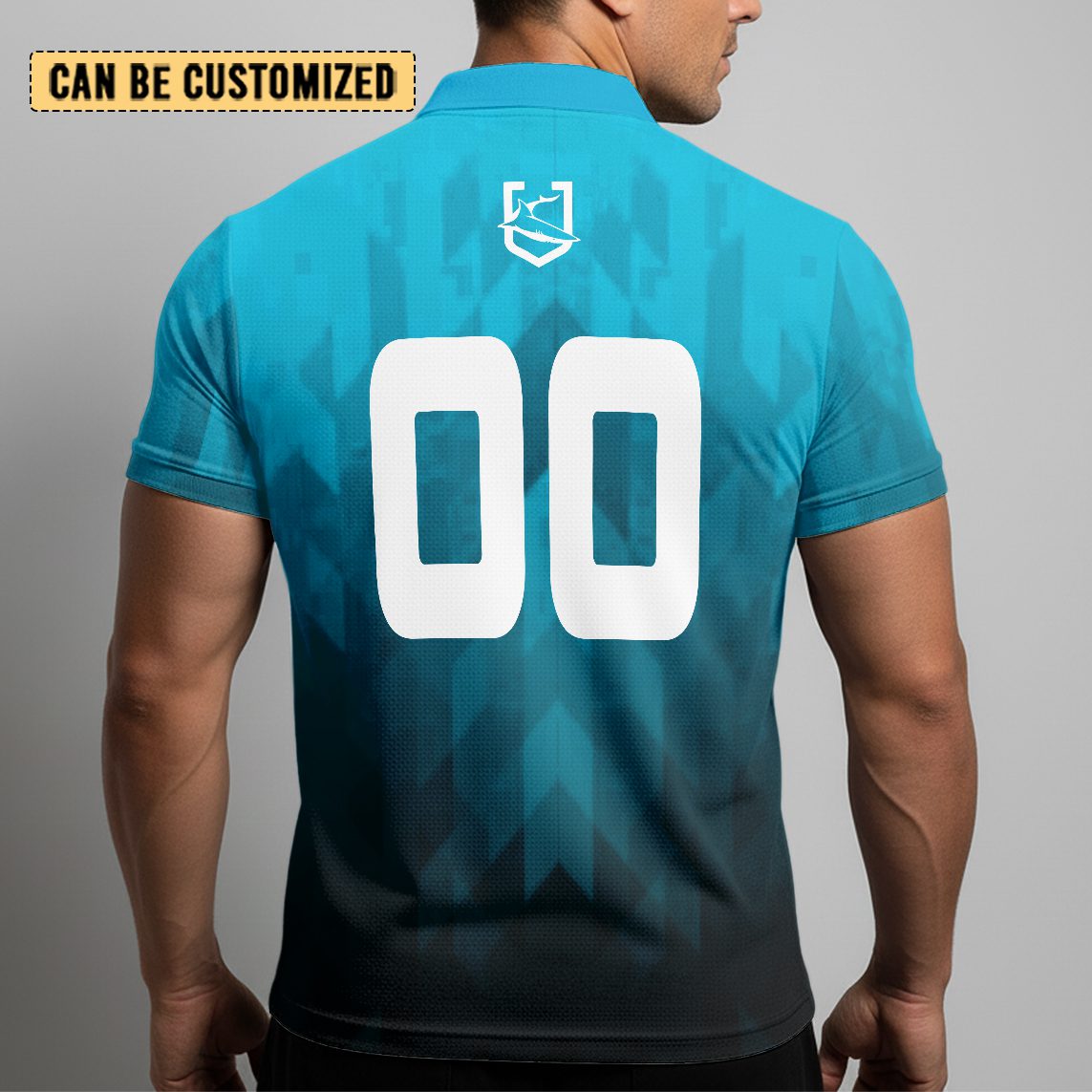 NRL Cronulla-Sutherland Sharks Personalized Zip Polo Shirt Gift For Fans NRL Cronulla-Sutherland Sharks Personalized Zip Polo Shirt Gift For Fans