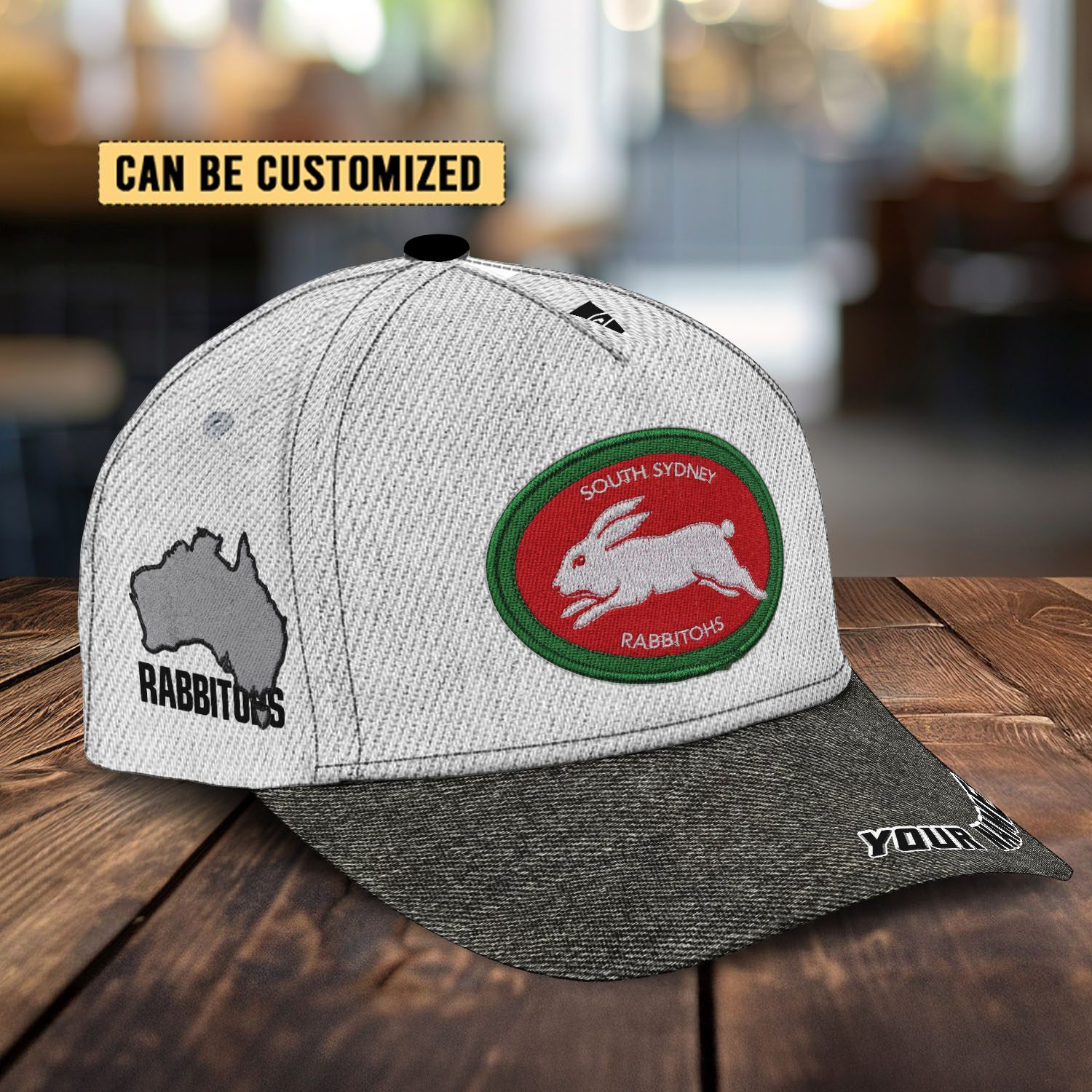 NRL South Sydney Rabbitohs Custom Name Classic Cap Gift For Fans NRL South Sydney Rabbitohs Custom Name Classic Cap Gift For Fans