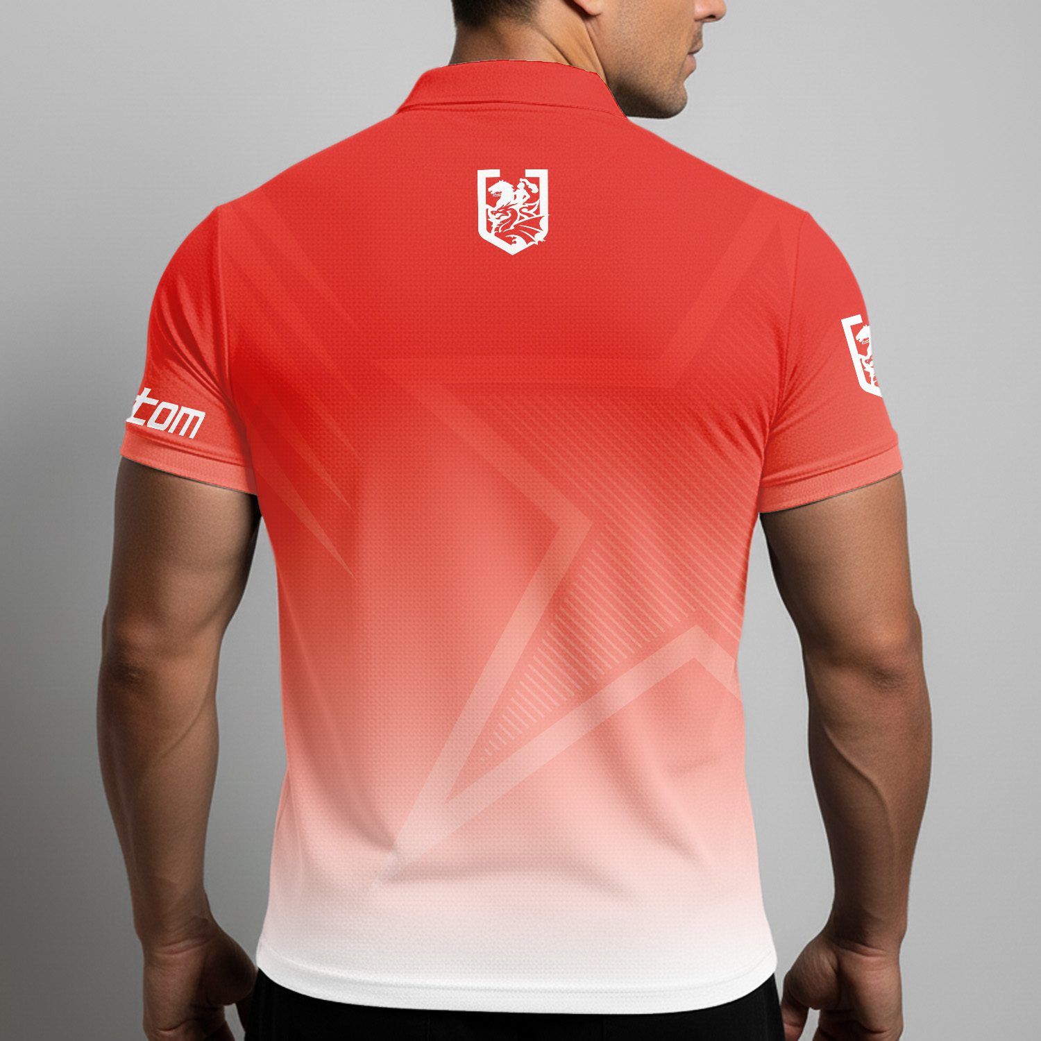 NRL St. George Illawarra Dragons Personalized Zip Polo Shirt Gift For Fans NRL St. George Illawarra Dragons Personalized Zip Polo Shirt Gift For Fans