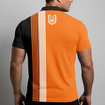 NRL Wests Tigers Personalized Zip Polo Shirt Gift For Fans
