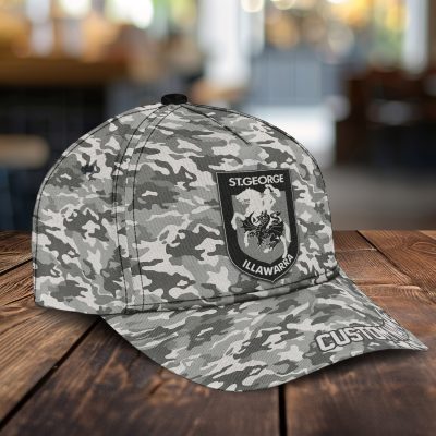 NRL St. George Illawarra Dragons Custom Name Classic Cap Gift For Fans
