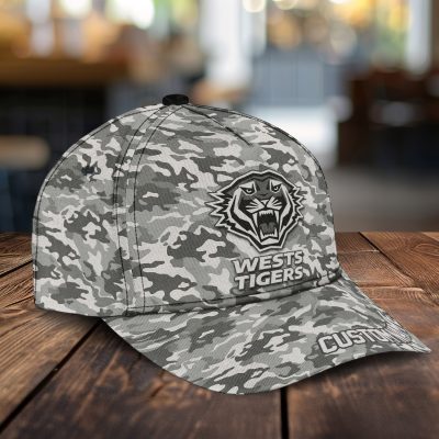 NRL Wests Tigers Custom Name Classic Cap Gift For Fans