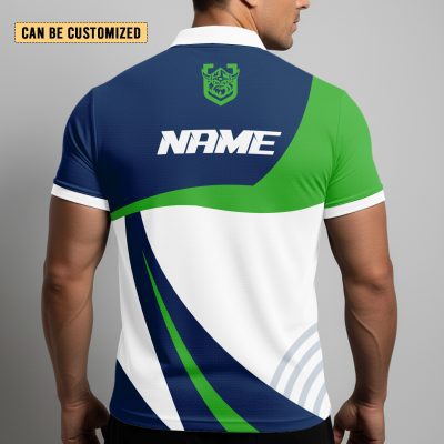 NRL Canberra Raiders Personalized Zip Polo Shirt Gift For Fans